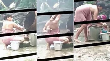 Watch This Shocking Desi XXX Video: Nephew Spies on Aunty Taking a Bath!