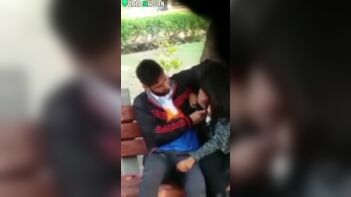 Voyeur Catches Indian Girl Enjoying Delectable Cock Sucking in Park