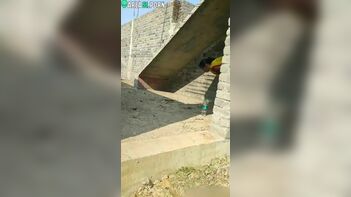 Mustached Man Caught in the Act of Passionate Lovemaking with Indian Lover from Behind