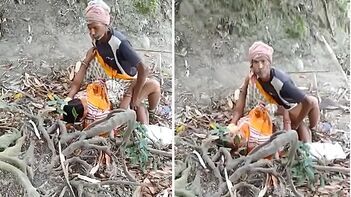 Indian Man Caught in Outdoor Act of Intimacy with Wife Captured on Phone Camera