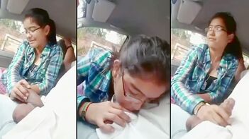 Indian Coed's XXX Video Goes Viral After She Sucks Teacher's Cock for Better Grades in Car