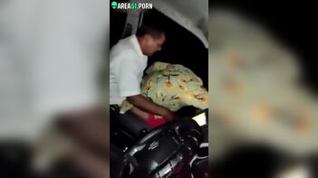 Driver Caught Giving Indian Lover a Cock Ride in Car