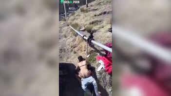 Caught Indian Bitch Riding Lover's Boner on Porn Video