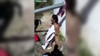 Caught Indian Bitch Riding Lover's Boner on Porn Video