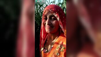 Caught on Camera: Indian Aunty Caught Masturbating in Cornfield
