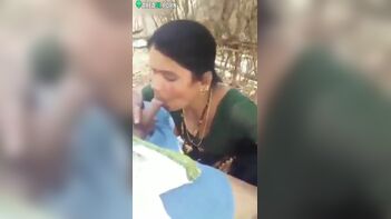 Indian Bhabhi Caught Sucking Lover's Penis in Shocking Phone Video
