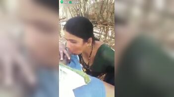 Indian Bhabhi Caught Sucking Lover's Penis in Shocking Phone Video