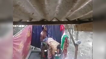 Devar Caught on Camera Fucking Slutty Desi Wife in Open - Indian XXX Porn