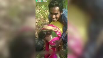 Indian Boy Caught in Passionate Moment with Clothed Bhabhi from Behind