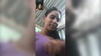 Married Indian Girl's Private Moment of Intimacy Revealed - Fear of Discovery Looms Large