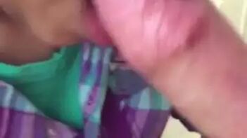 Amateur Girl Gives NRI's Erected Pinkish Cock an Unforgettable Suck