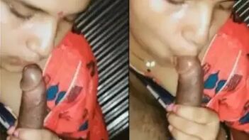 Indian Wife Delights Husband with Passionate Blowjob