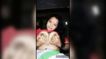 Watch This Assamese Wife Flaunt Her Big Boobs in a Live Cam Show