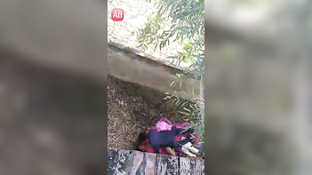 Outdoor Fling Caught on Camera: Bhabhi Caught in the Act!