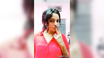 Desi Woman Unzips Red Blouse To Stun Porn Viewers
