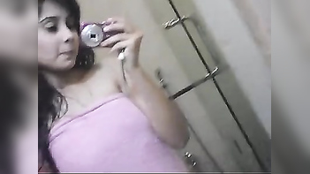 Charming Desi Wife Captures Sexy Selfies To Send To Her Lover