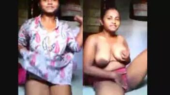 Hot Tamil College Girl Exposing Her Busty Assets and Private Parts