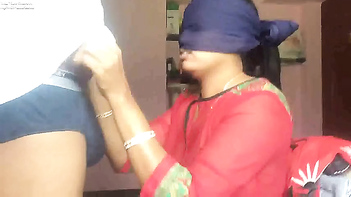 Blindfolded Indian Milf Performs Oral Sex with Expert Precision