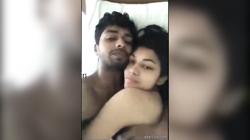 Hot College Girl Caught on Camera Passionately Kissing Her Boyfriend