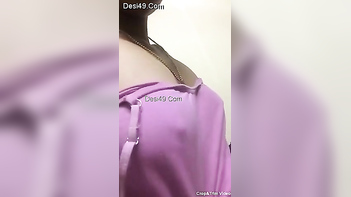 Indian Girl Discovers Sensitive Nipple Licking as an Easy Way to Turn Herself On
