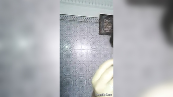 Desi Teen Licks Lipstick and Fucks Own Twat On Camera in Green Bra - XXX Video