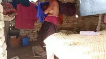 Village Girl Caught Red-Handed Wearing Clothes After Bathing Ritual