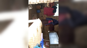 Village Girl Caught Red-Handed Wearing Clothes After Bathing Ritual