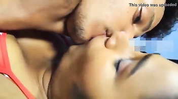 Tamil Housewife's Sensual Kiss: A Heartwarming Moment Captured!