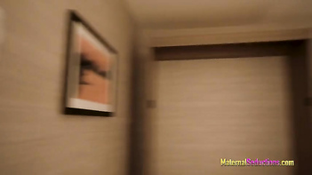 Nikki Brooks' Step Mom Surprises Her with Big Tits and Sucks Her Cock!