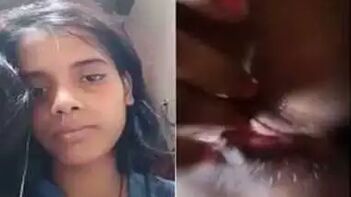 Desi Flaunts Her Nude Vulva with Unabashed Confidence and Gently Caresses It