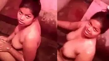 Desi Cutie Caught Washing Xxx Body After Sex - Neighbor Spies On Her