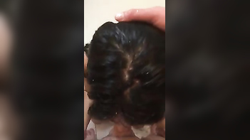 Desi Couple Enjoys Intimate Handjob Moment in the Bathroom