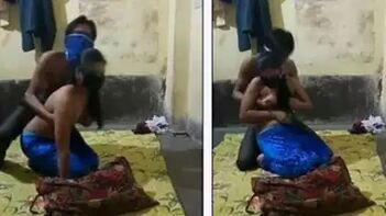 Man Surprises Desi Girlfriend By Gently Cupping Her Xxx Boobies From Behind