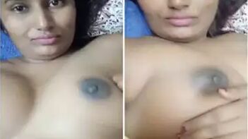 Naked Desi Bombshell Gently Massages Her Sensuous Vagina In The Bedroom