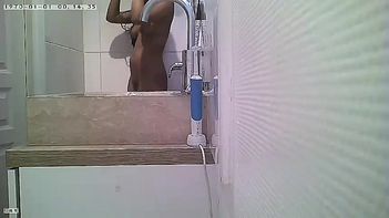 Unsuspecting Indian Girl Unaware of Hidden Camera While Taking Shower