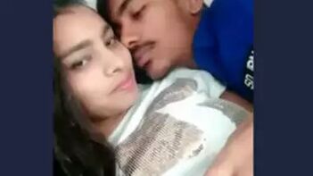 Romantic Home Alone Kissing Spree: Adorable Desi Couple Captured in the Moment