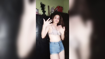 Sensational Cutie Sexy Dance Performance For Her Adoring Boyfriend