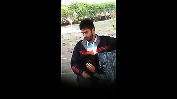 Outrageous Desi Outdoor Scandal: Boob Press Blowjob Performed in Public Park
