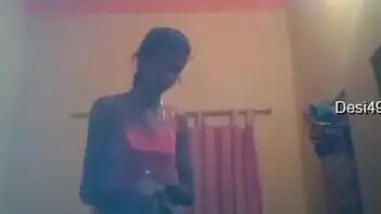 Sultry Desi Girl Gets Ready For Hot Date, Dreams of Passionate Night Ahead