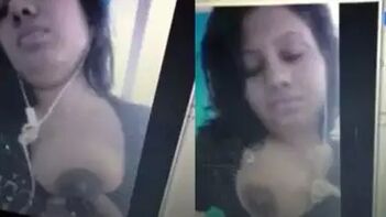 Desi Gal Reluctantly Flashes BF Her Medium-Sized Tits During Video Chat