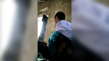 Village Couple Enjoys Intimate Moment Together