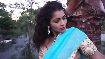 Hot Desi Bhabhi Maya Rati Stripping Saree and Pleasuring Herself