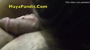 Hot Desi Bhabhi Maya Pandit Gives Passionate Erotic Blowjob to Young Lover