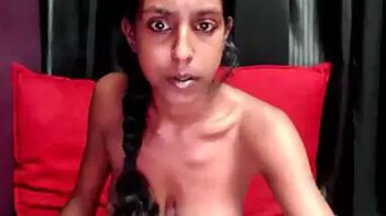 Watch Indian Girl With Pigtail and Natural Tits in a Solo Webcam Video - Indian Porn Tube
