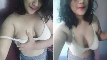 Indian Porn Tube Video: Sweet Desi Gal Touches Perfect Boobs While Completely Naked