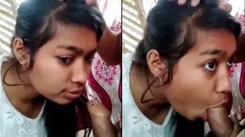 Experience the Sensual Blowjob of an Adorable Assamese College Girl