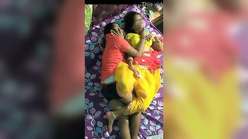 Sensual Indian Lady With Kerchief On Face Experiences Pleasure From Missionary Sex Position