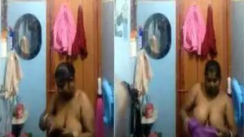 Indian Woman Closes The Door and Begins Daily Xxx Striptease Routine at Home