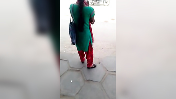 Take a Peek at the Sexy Indian Nymphos Girl at the Busstop - Cuteness Guaranteed!