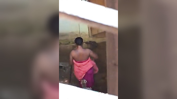Boy Spies On Desi Woman Taking A Shower and Revealing Her Sensual Curves